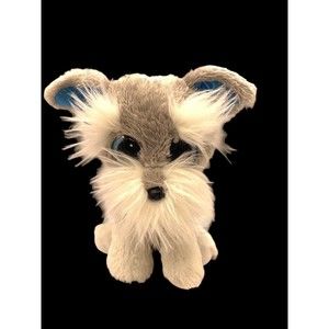 Ty Beanie Boo "Whiskers" Shnauzer Dog 6 Inch Stuffed Toy 2015 (No Hang Tags) P10
